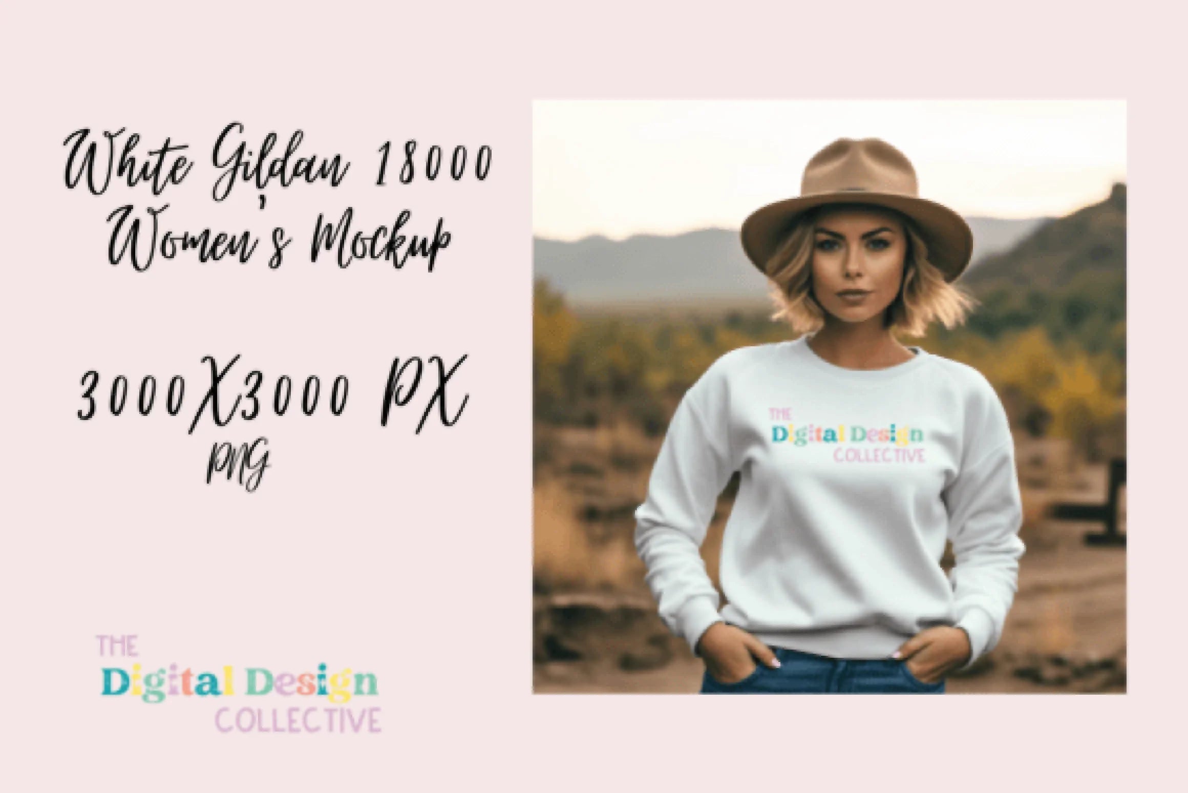 Stylish Gildan 18000 Sweater Lifestyle Mockup - CraftNest - Digital Crafting and Art