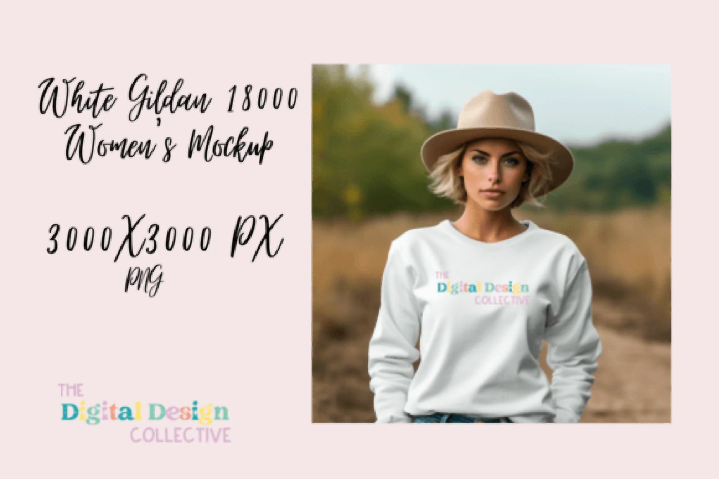 Stylish Gildan 18000 Sweater Lifestyle Mockup - CraftNest - Digital Crafting and Art