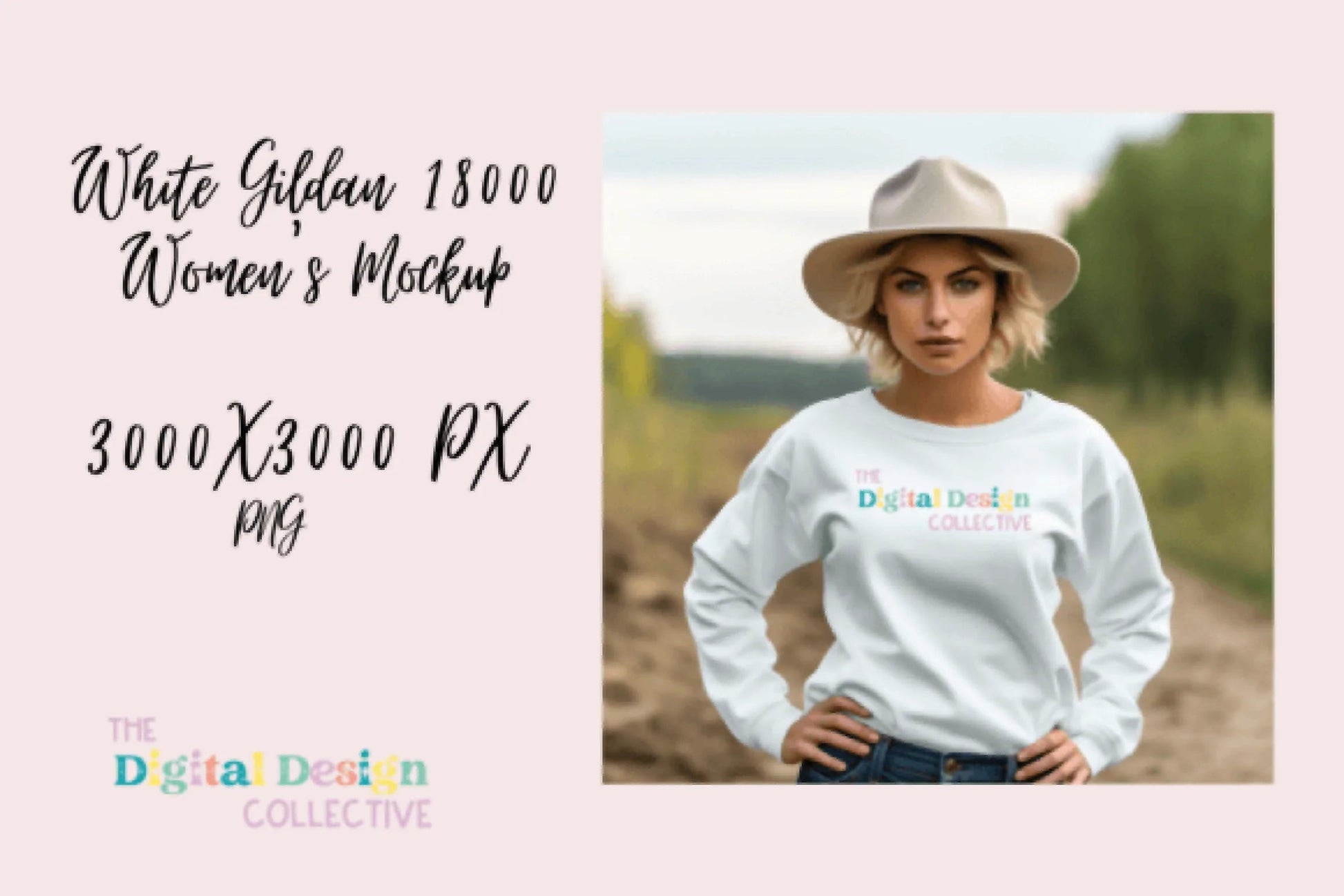 Stylish Gildan 18000 Sweater Lifestyle Mockup - CraftNest - Digital Crafting and Art