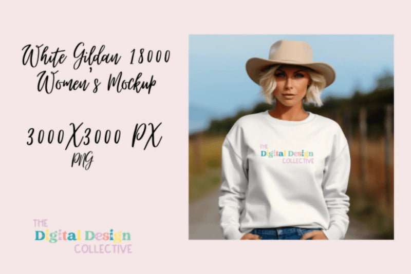 Stylish Gildan 18000 Sweater Lifestyle Mockup - CraftNest - Digital Crafting and Art