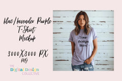 Heather Purple Bella Canvas Tee Clipart Bundle - CraftNest - Digital Crafting and Art