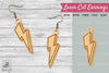 Lightning Laser Cut Earrings SVG Bundle