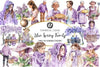Lilac Spring Family Clipart Bundle