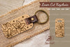 Lily Flower Laser Cut Keychain Design Bundle