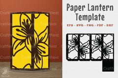 Lily Flower Papercut Lantern Template Bundle - CraftNest - Digital Crafting and Art