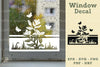 Lily Flower Window Decal Clipart Bundle