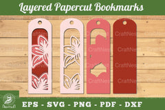 Lily Flowers Bookmark Clipart Bundle - CraftNest - Digital Crafting and Art