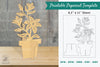 Lily Flowers Printable Cut Template Bundle