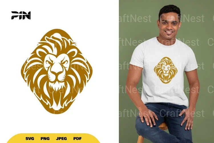 Lion Logo SVG Bundle - CraftNest - Digital Crafting and Art
