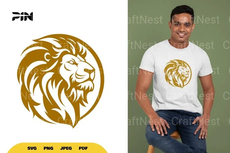 Lion Logo SVG Bundle - CraftNest - Digital Crafting and Art