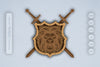 Lion Shield Laser Cut SVG Bundle