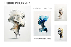 Liquid Portraits - Wall Art - CraftNest - Digital Crafting and Art