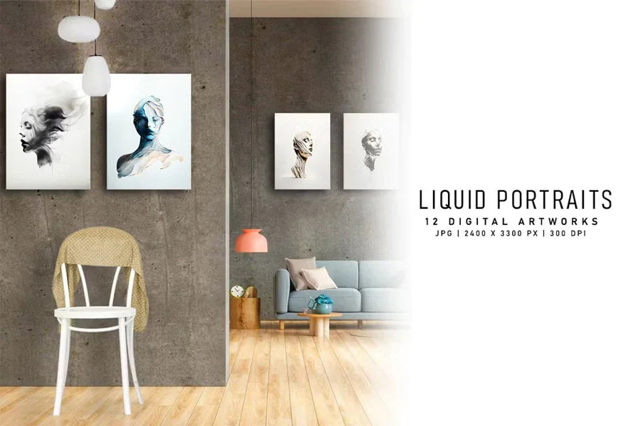 Liquid Portraits - Wall Art - CraftNest - Digital Crafting and Art
