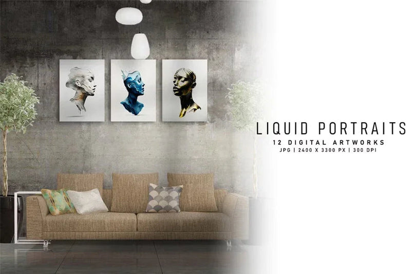 Liquid Portraits - Wall Art - CraftNest - Digital Crafting and Art