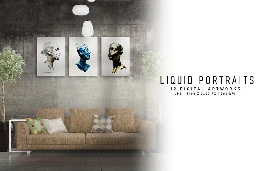 Liquid Portraits - Wall Art - CraftNest - Digital Crafting and Art