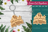 Little Miracles Bring Happiness Laser Cut Keychain Design
