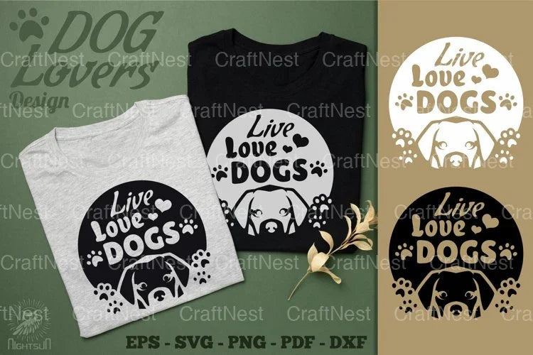 Live Love Dog Design Clipart Bundle - CraftNest - Digital Crafting and Art