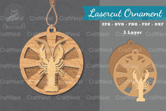 Lobster Laser Cut Ornament Clipart Bundle - CraftNest - Digital Crafting and Art