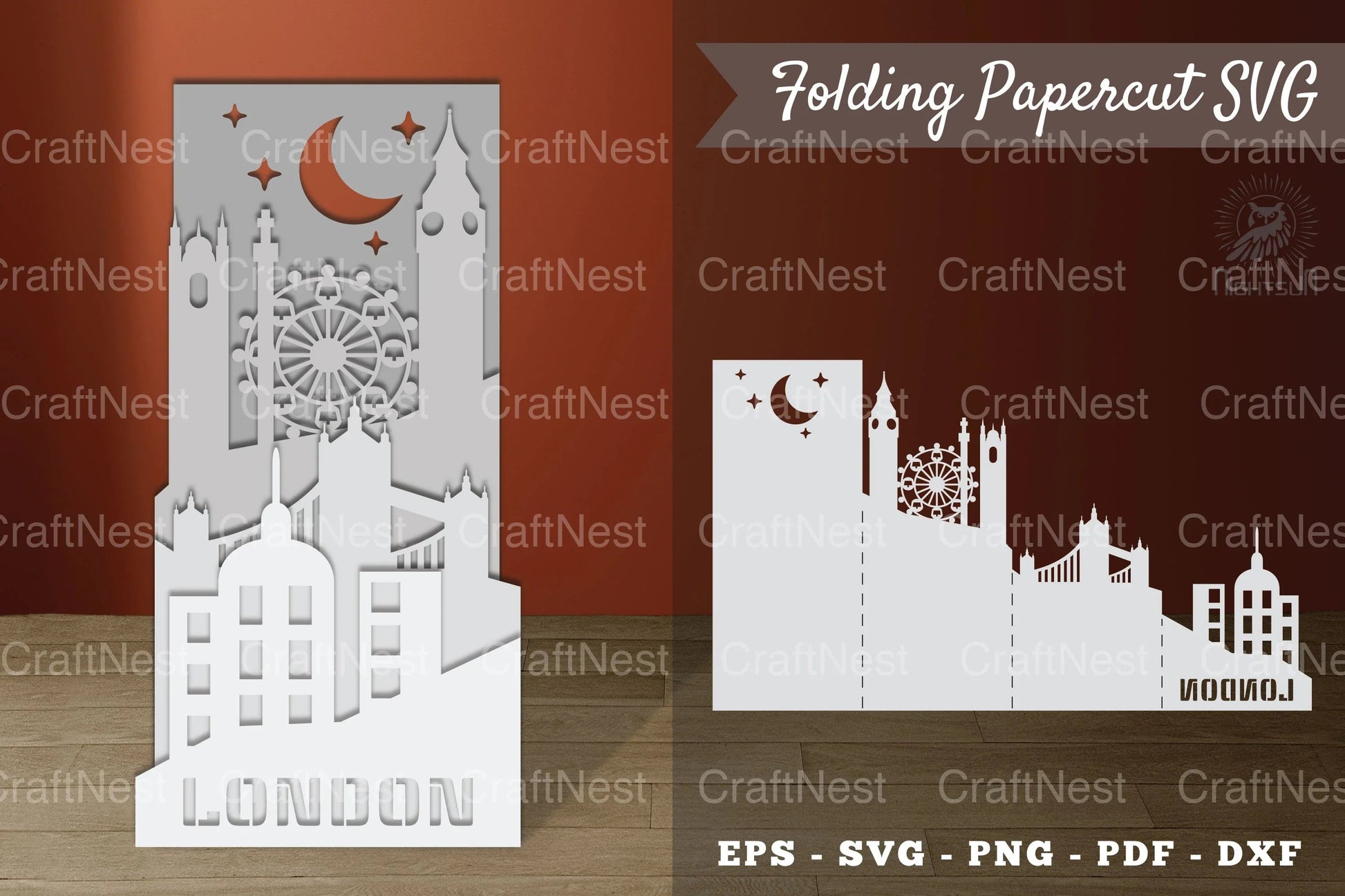 London City Folding Papercut Clipart Bundle - CraftNest - Digital Crafting and Art