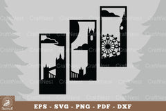 London City View Home Decor Clipart Bundle - CraftNest - Digital Crafting and Art