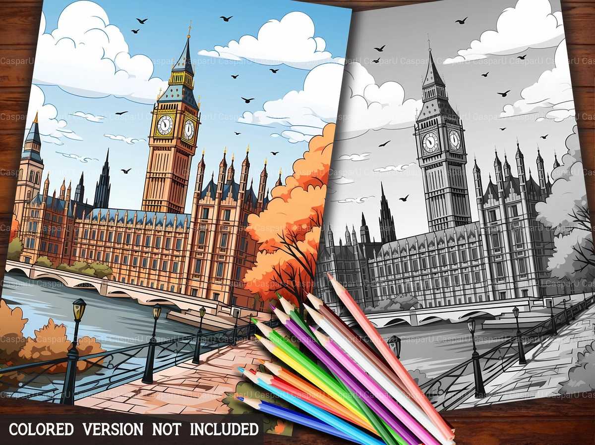 London England Coloring Books - CraftNest