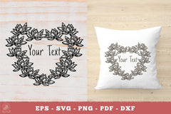 Lotus Flowers Monogram SVG Bundle - CraftNest - Digital Crafting and Art