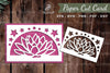 Lotus Papercut Card SVG Design Bundle