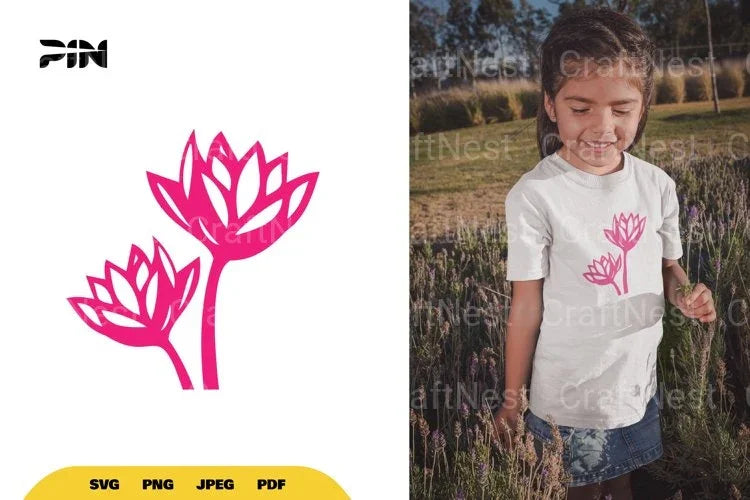 Lotus Nature SVG Bundle - CraftNest - Digital Crafting and Art
