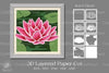 Lotus Layered Paper Cut Clipart Bundle