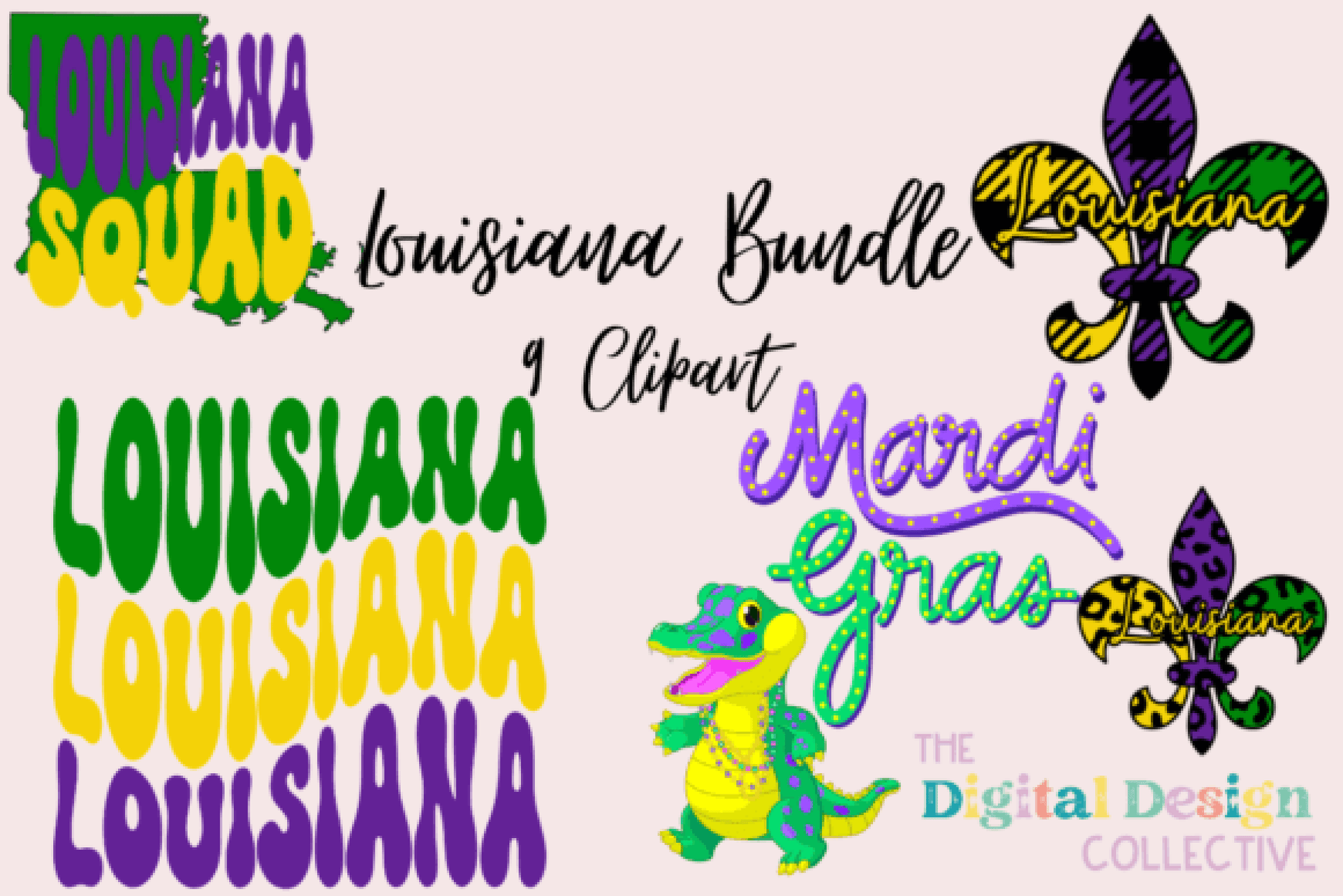 Louisiana Clipart Bundle - CraftNest - Digital Crafting and Art