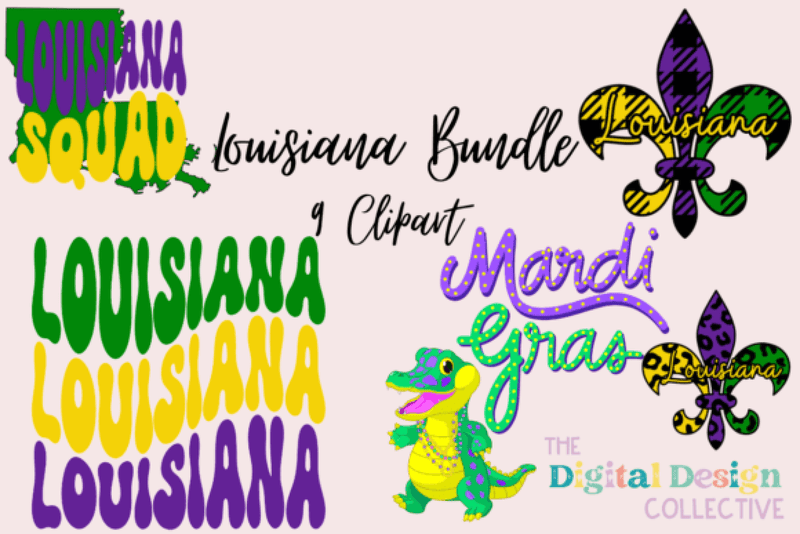 Louisiana Clipart Bundle - CraftNest - Digital Crafting and Art