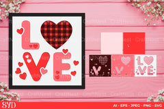 Love 3D Layered Papercut SVG Bundle - CraftNest - Digital Crafting and Art