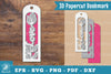 Love 3D Papercut Bookmark Clipart Bundle
