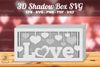 Love 3D Shadow Box Template - Clipart Bundle