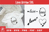 Love Arrow Silhouette Clipart Bundle