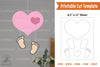 Love Baby Footprints Papercut Template Bundle