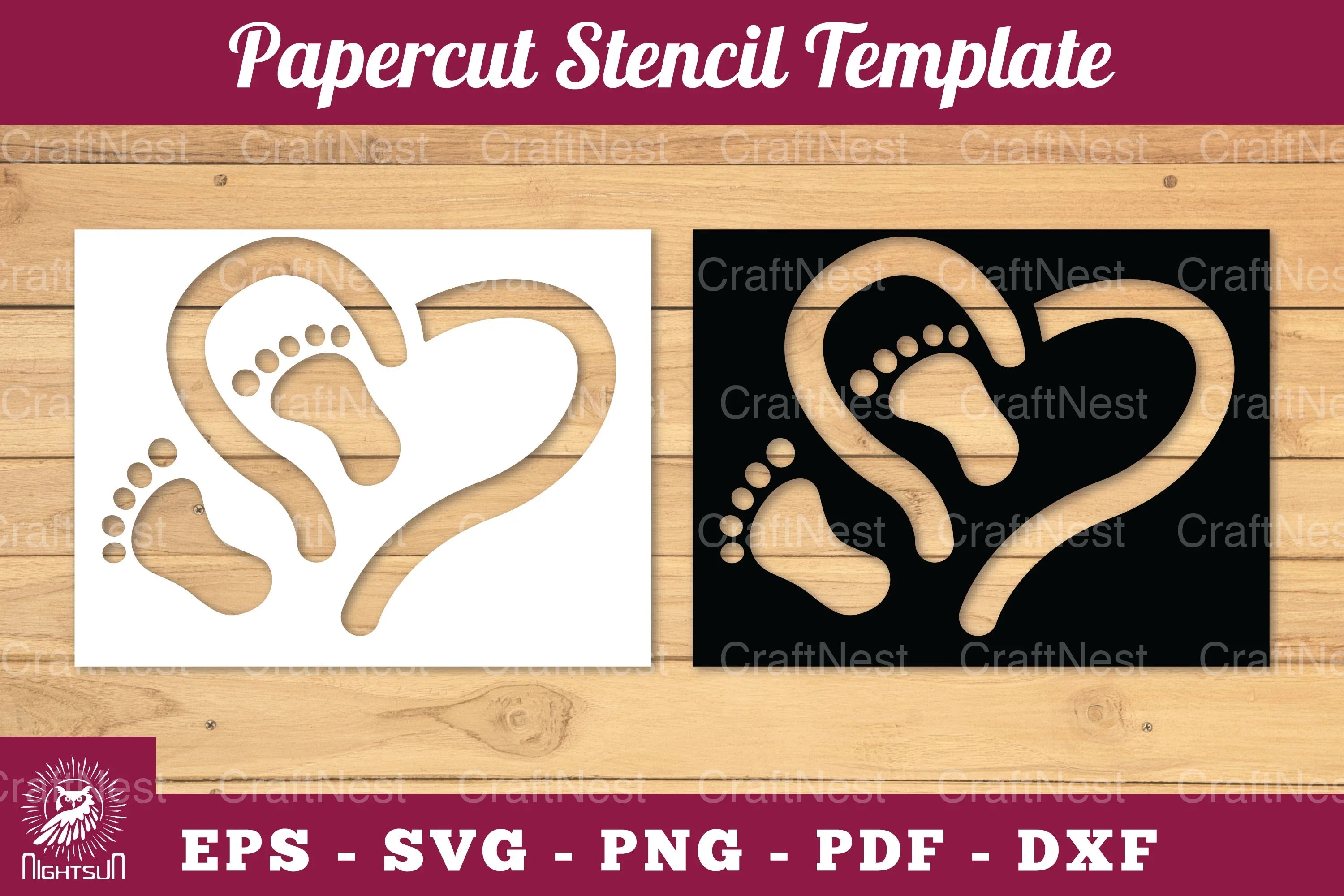 Love Baby Paper Cut Stencil Clipart Bundle - CraftNest - Digital Crafting and Art