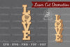 Love Badminton Laser Cut Decoration Clipart Bundle
