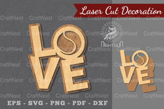 Love Baseball Laser Cut Decoration Clipart Bundle - CraftNest - Digital Crafting and Art
