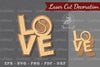 Love Baseball Laser Cut Decoration Clipart Bundle