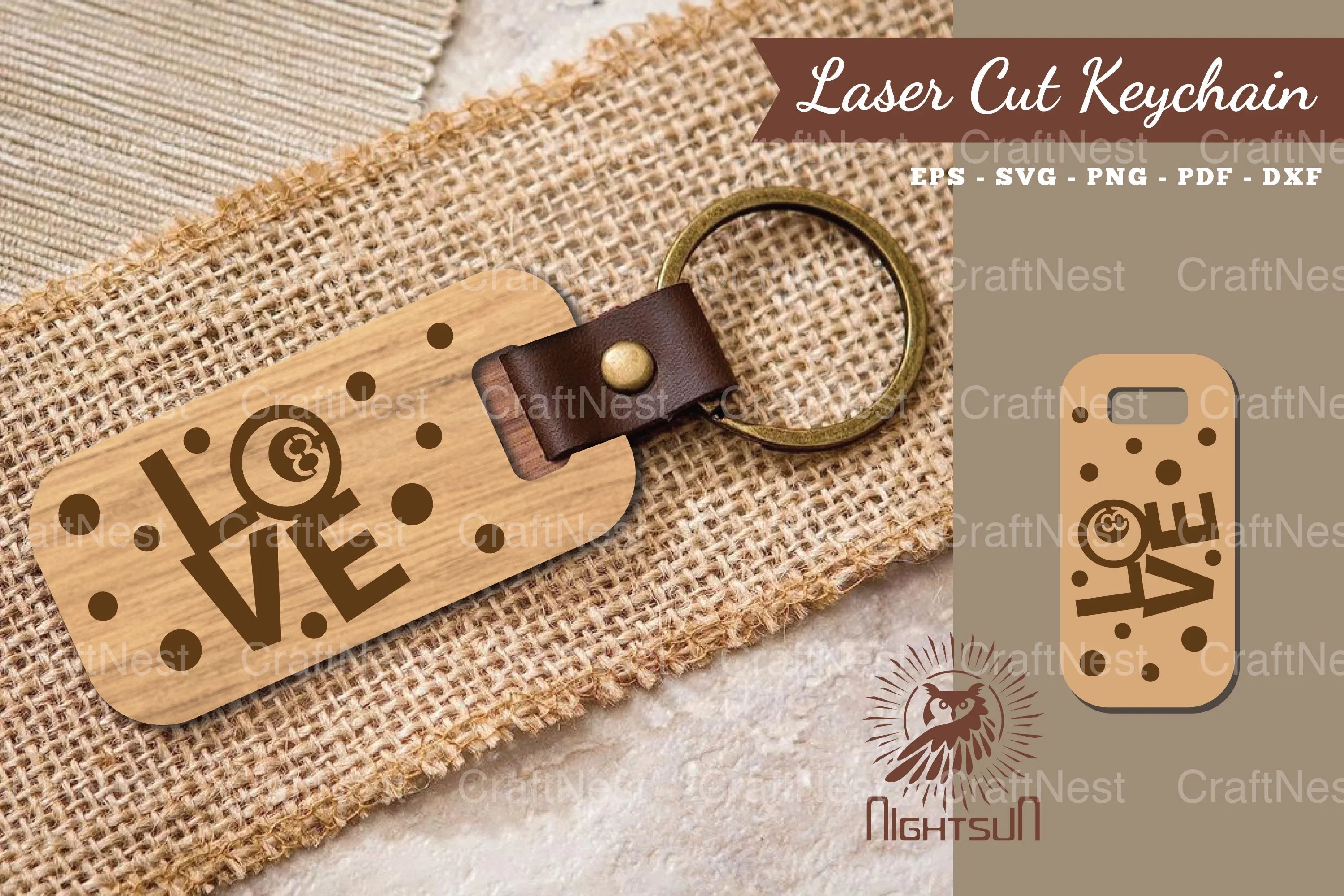 Love Billiard Laser Cut Keychain Design Bundle - CraftNest - Digital Crafting and Art
