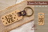 Love Billiard Laser Cut Keychain Design Bundle
