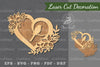 Love Bird Laser Cut Decoration Clipart Bundle