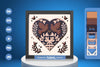 Love Bird Heart Folk Art Papercut SVG Bundle