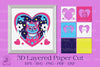 Love Cat 3D Layered Papercut Clipart Bundle