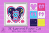 Love Cat 3D Shadow Box Papercut Clipart Bundle