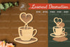 Love Coffee Laser Cut Decoration Clipart Bundle