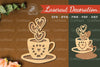 Love Coffee Laser Cut Decoration Clipart Bundle