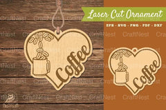 Love Coffee Laser Cut Ornament Clipart Bundle - CraftNest - Digital Crafting and Art