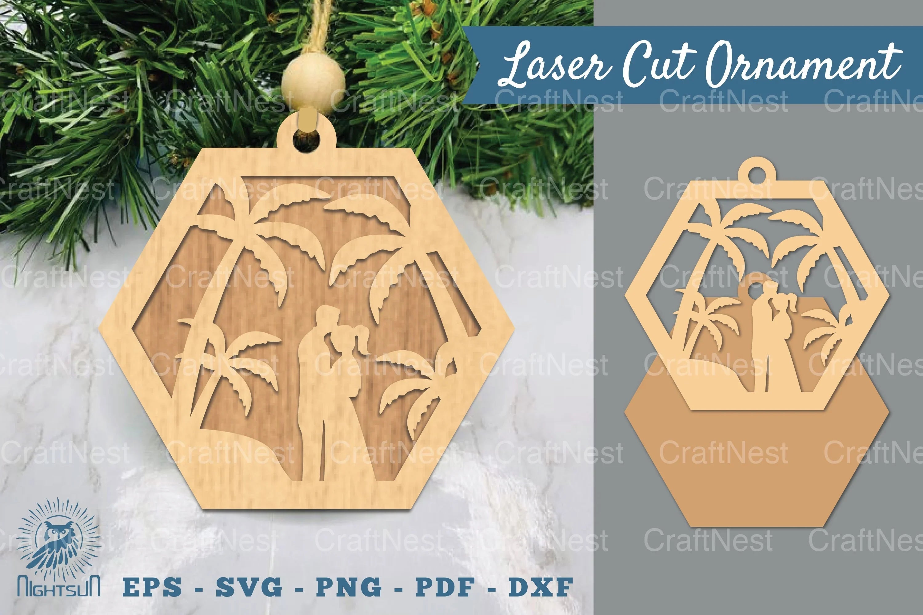 Love Couple Laser Cut Ornament Clipart Bundle - CraftNest - Digital Crafting and Art